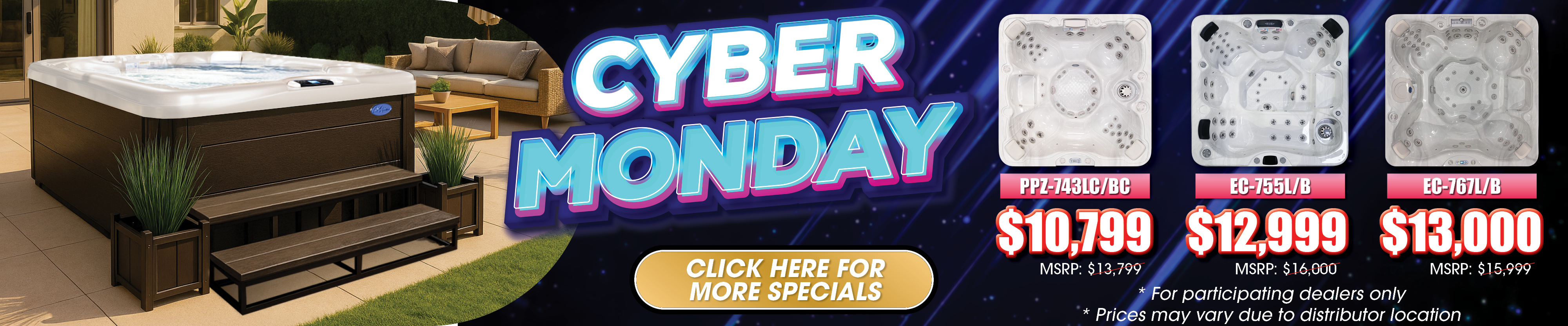 Calspas hot tub being used in a family setting - Fort Smith