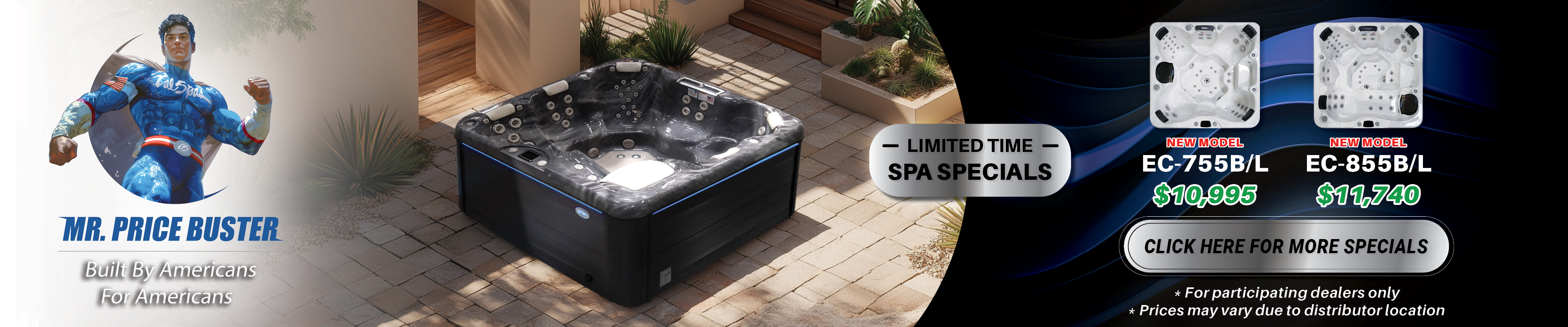 Calspas hot tub being used in a family setting - Fort Smith