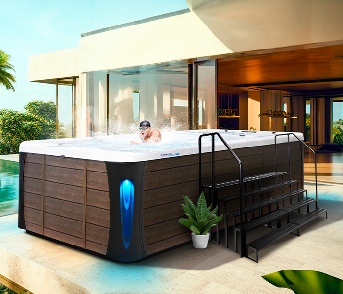 Calspas hot tub being used in a family setting - Fort Smith
